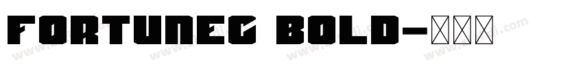FortuneC Bold字体转换